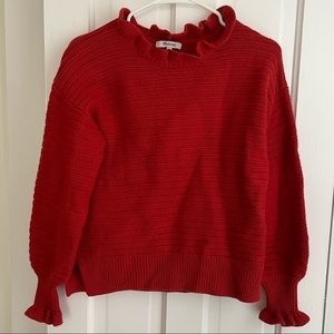 Madewell ruffled sweater size S